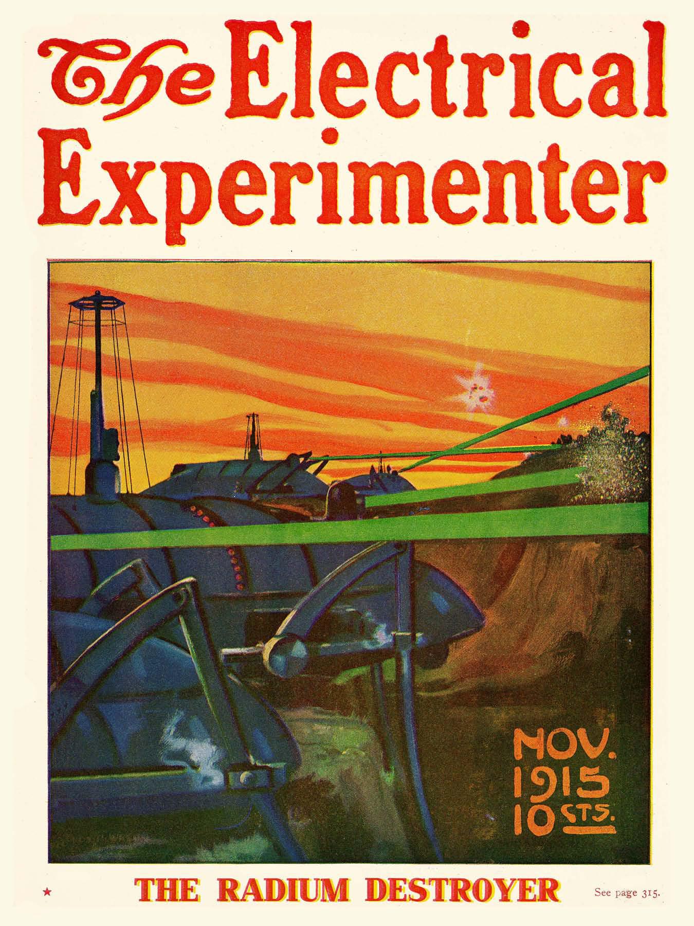 The Electrical Experimenter 1915-11 - Muenchhausen Lands on Mars