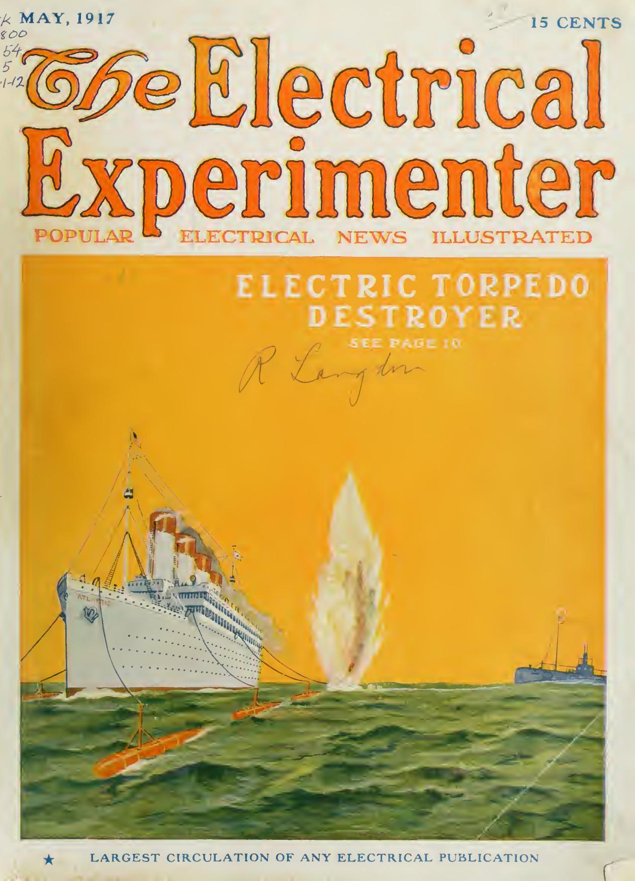 The Electrical Experimenter 1917-05 Eddy Currents