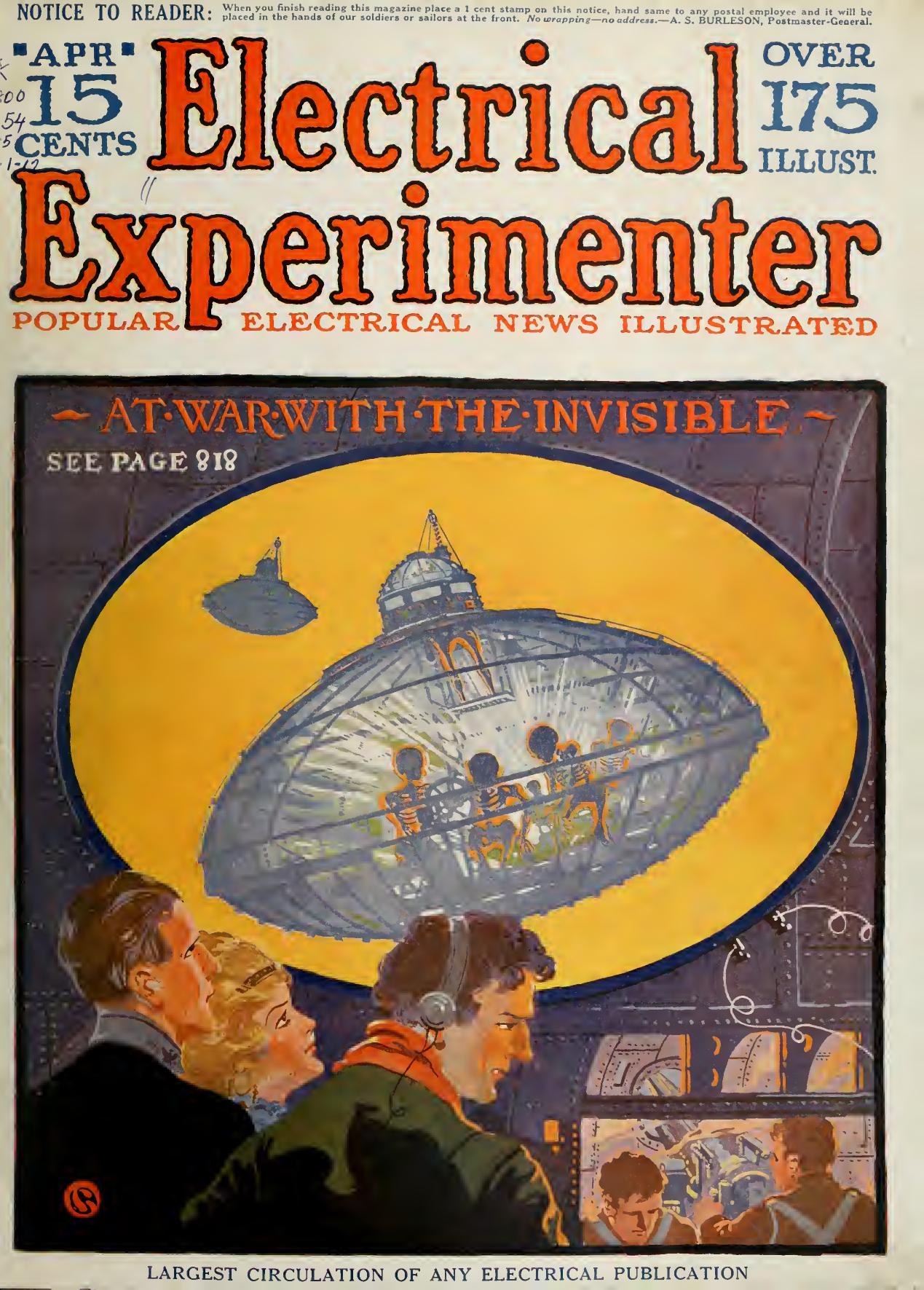 The Electrical Experimenter 1918-04 At War with the Invisible (Part 2 of 2)