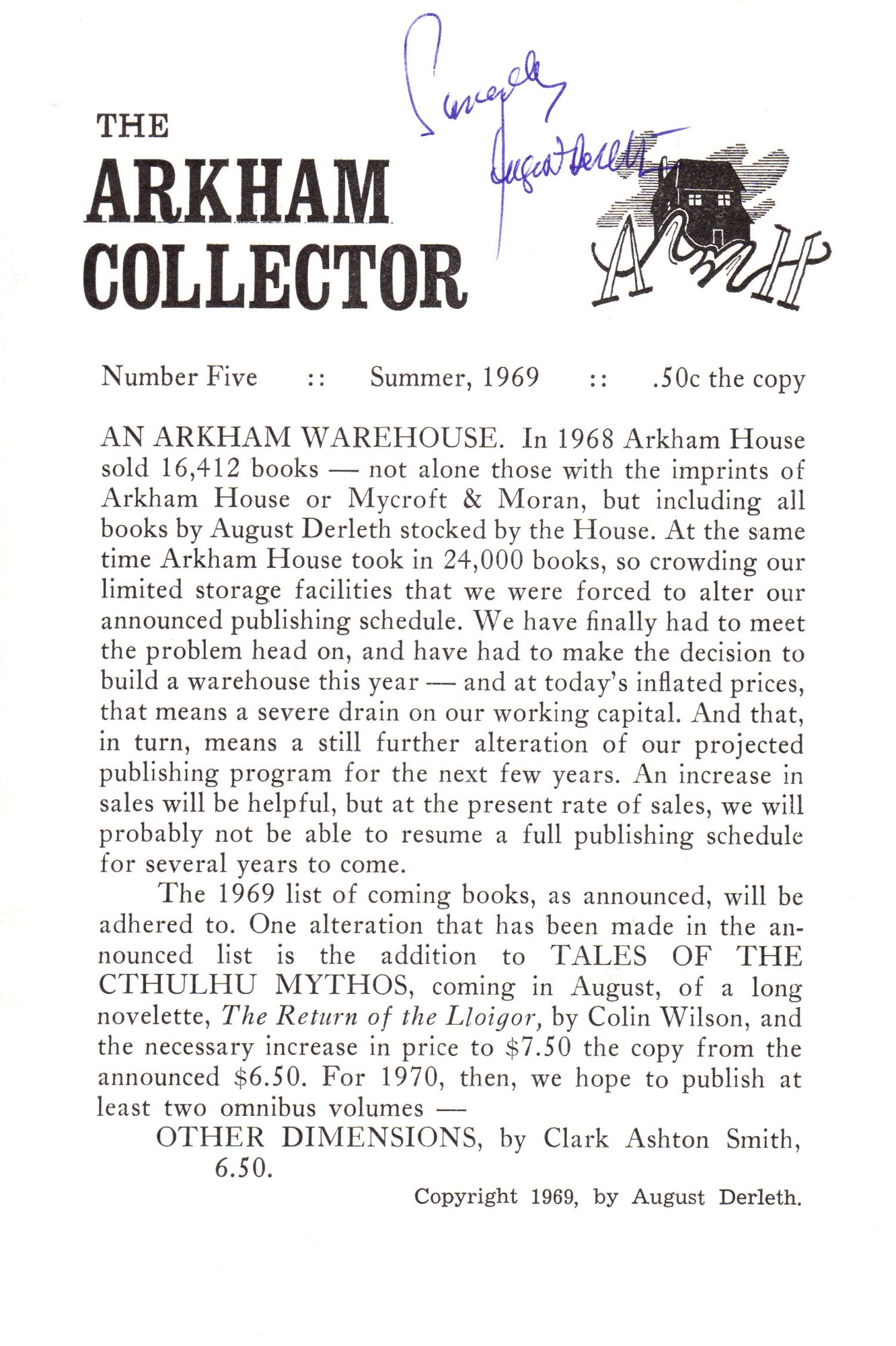 The Arkham Collector 1969-Summer #05