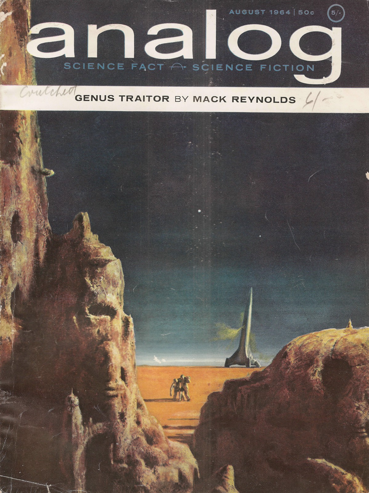 Analog Science Fact -> Science Fiction 1964-08 v73n06