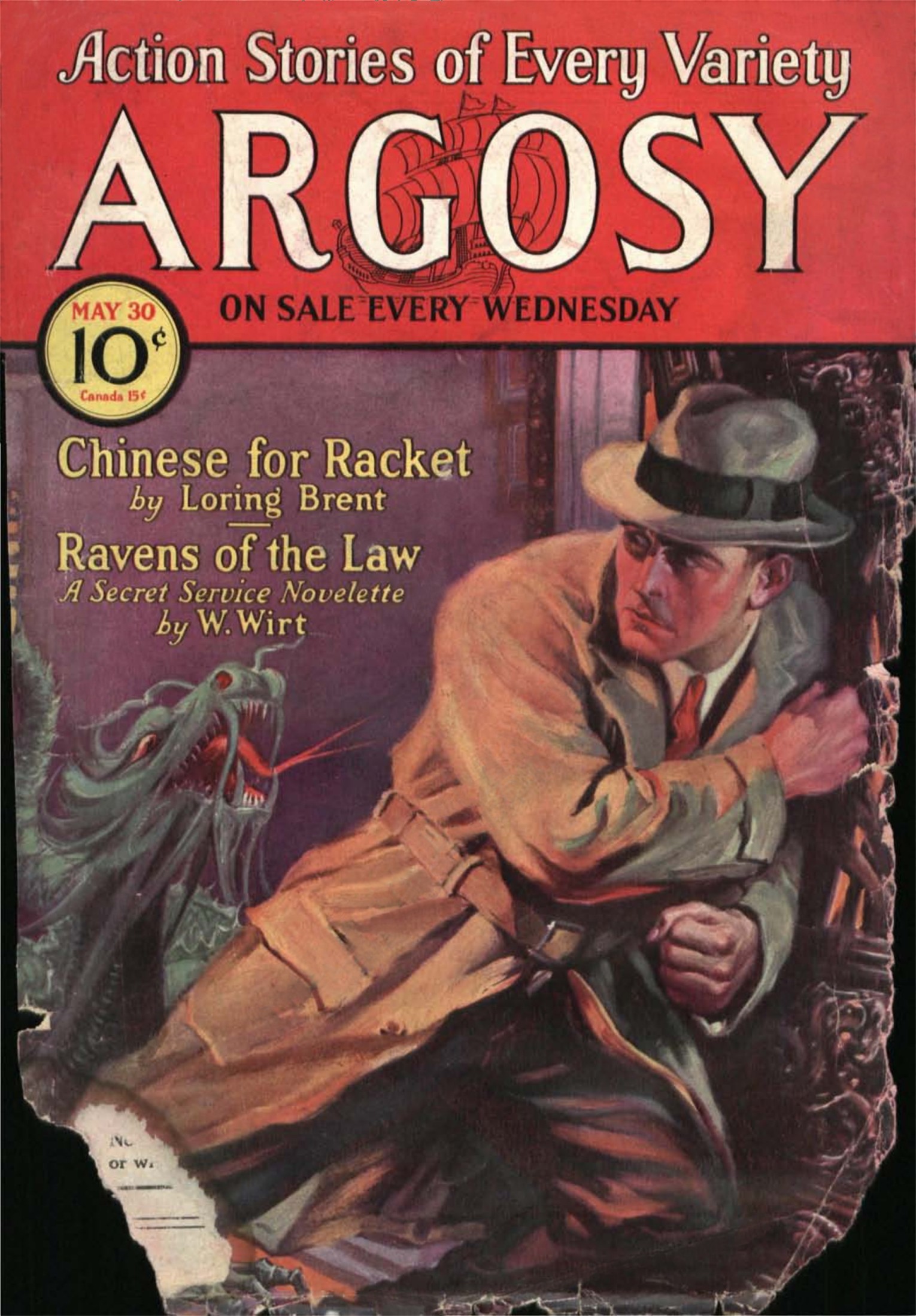 Argosy Weekly 1931-05-30 Chinese for Racket (Part 1 of 2) / The Unseen Death