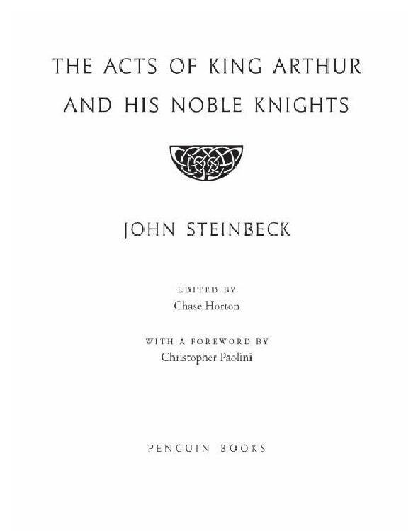 The Acts of King Arthur and His Noble Knights