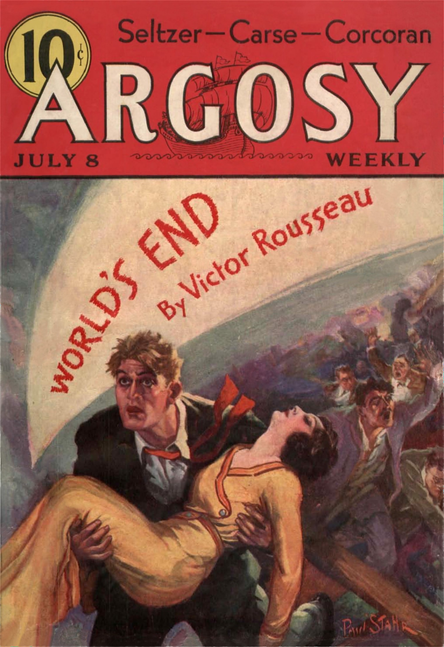 Argosy Weekly 1933-07-08 The Sapphire Death (Part 5 of 6) / World's End (Part 1 of 3)