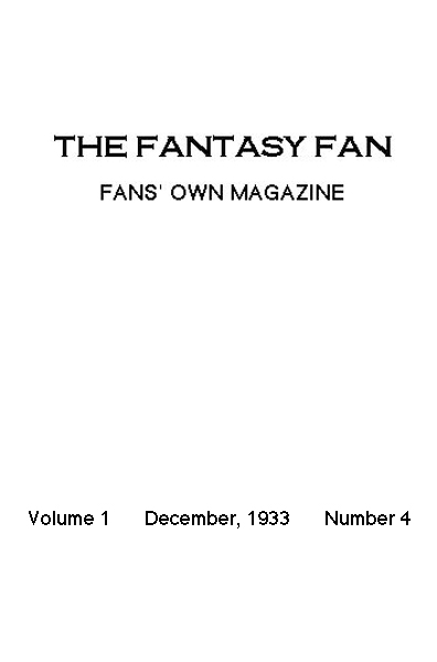 The Fantasy Fan December 1933 / The Fans' Own Magazine