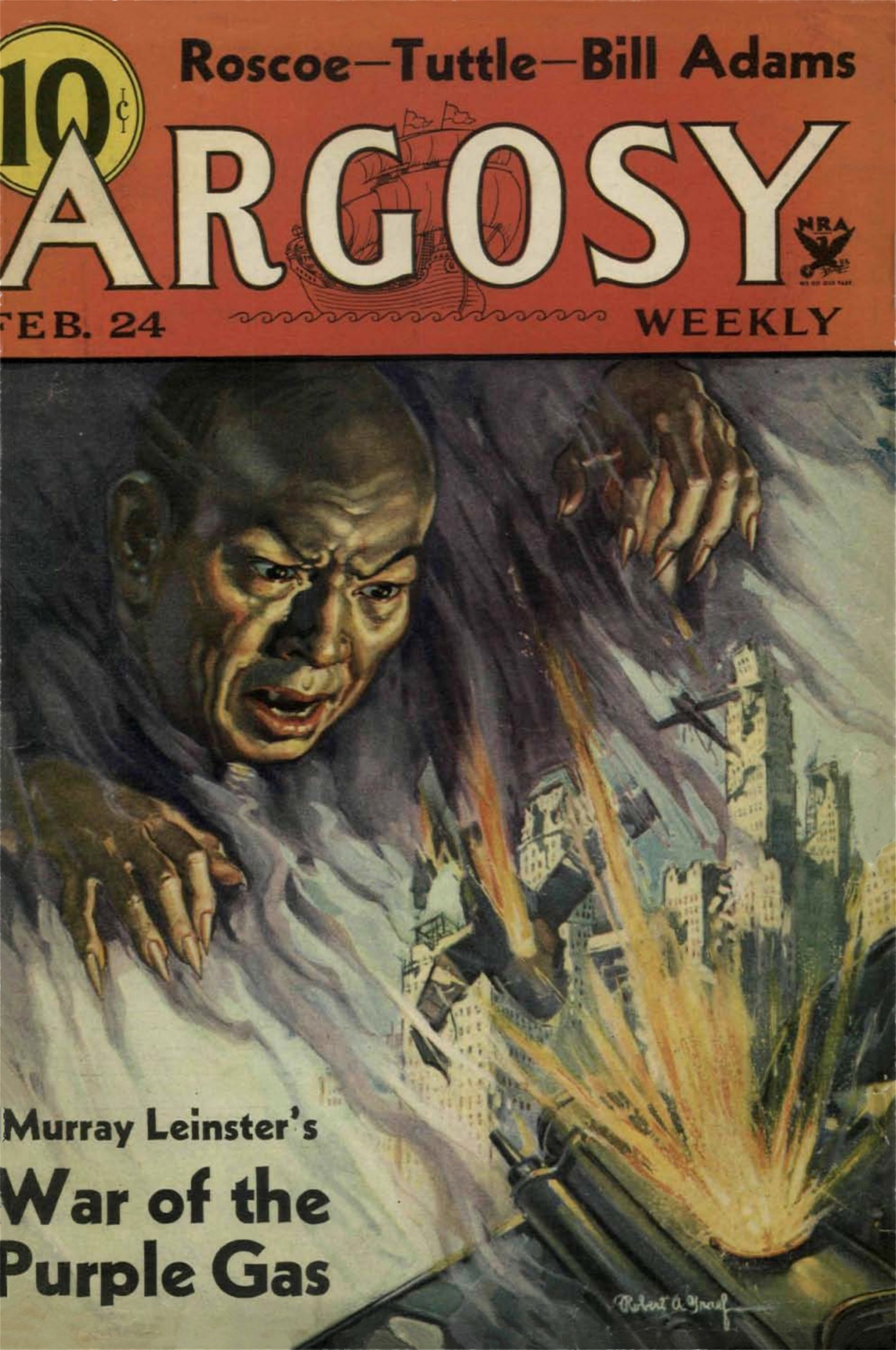 Argosy Weekly 1934-02-24 War of the Purple Gas (Part 1 of 2)