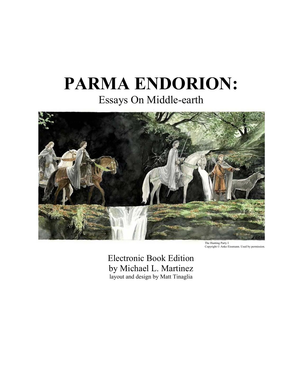 Parma-Endorion: Essays of Middle-Earth