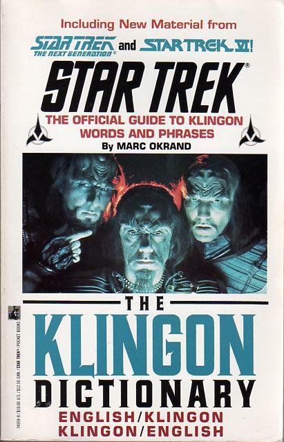 The Klingon Dictionary: English/Klingon, Klingon/English