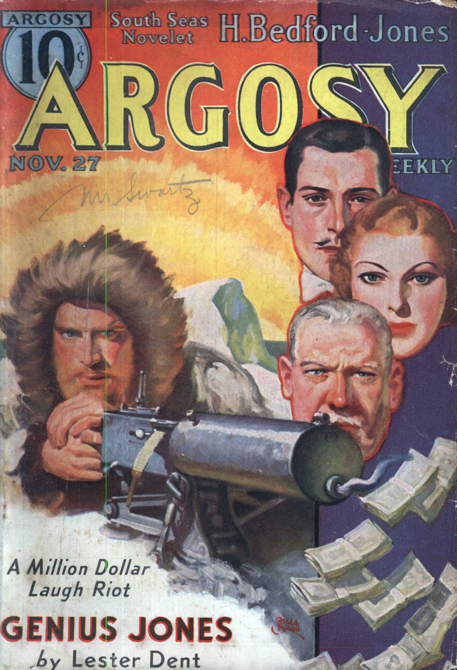 Argosy Weekly 1937-11-27 Genius Jones (Part 1 of 6)