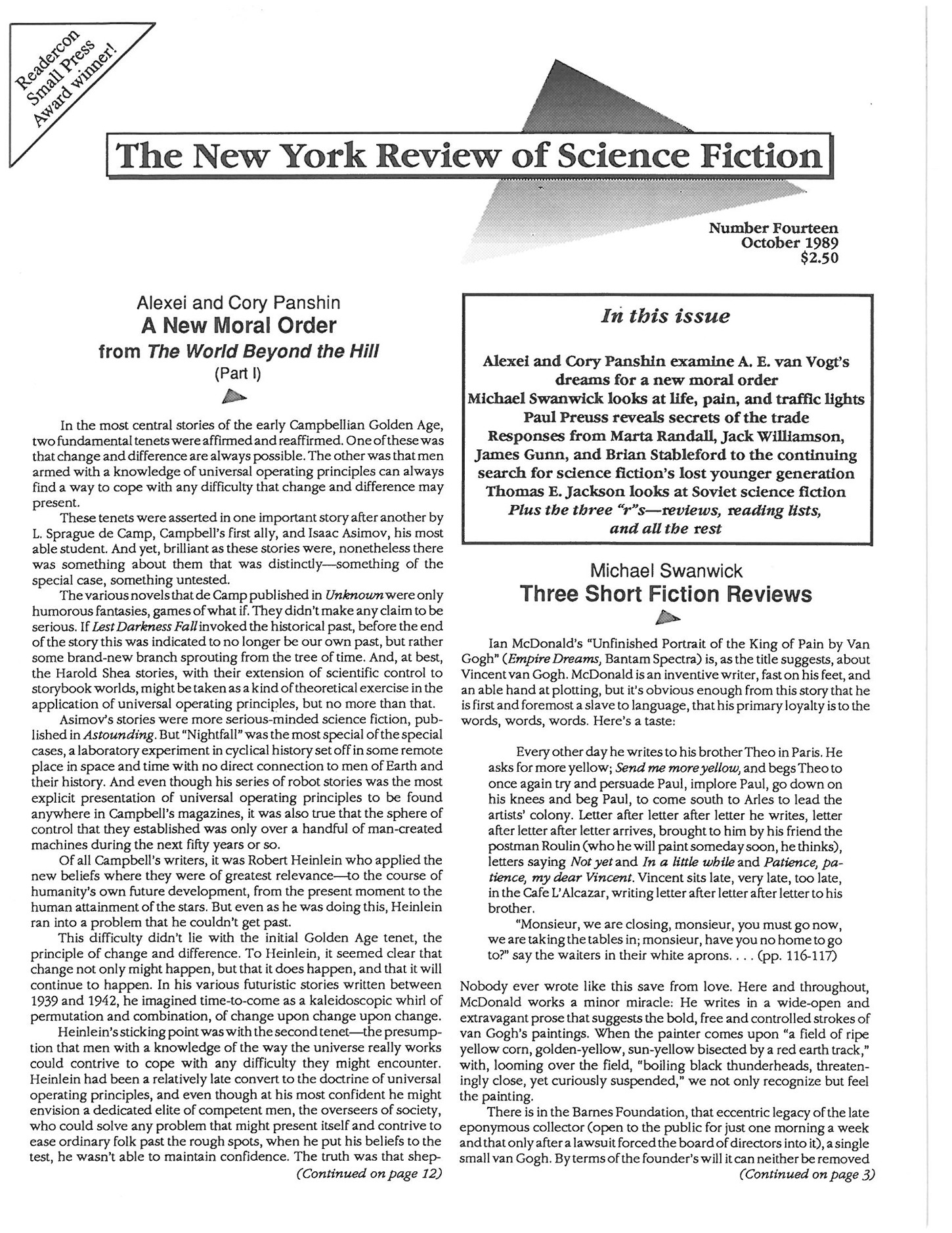 The New York Review of Science Fiction 1989-10 #014