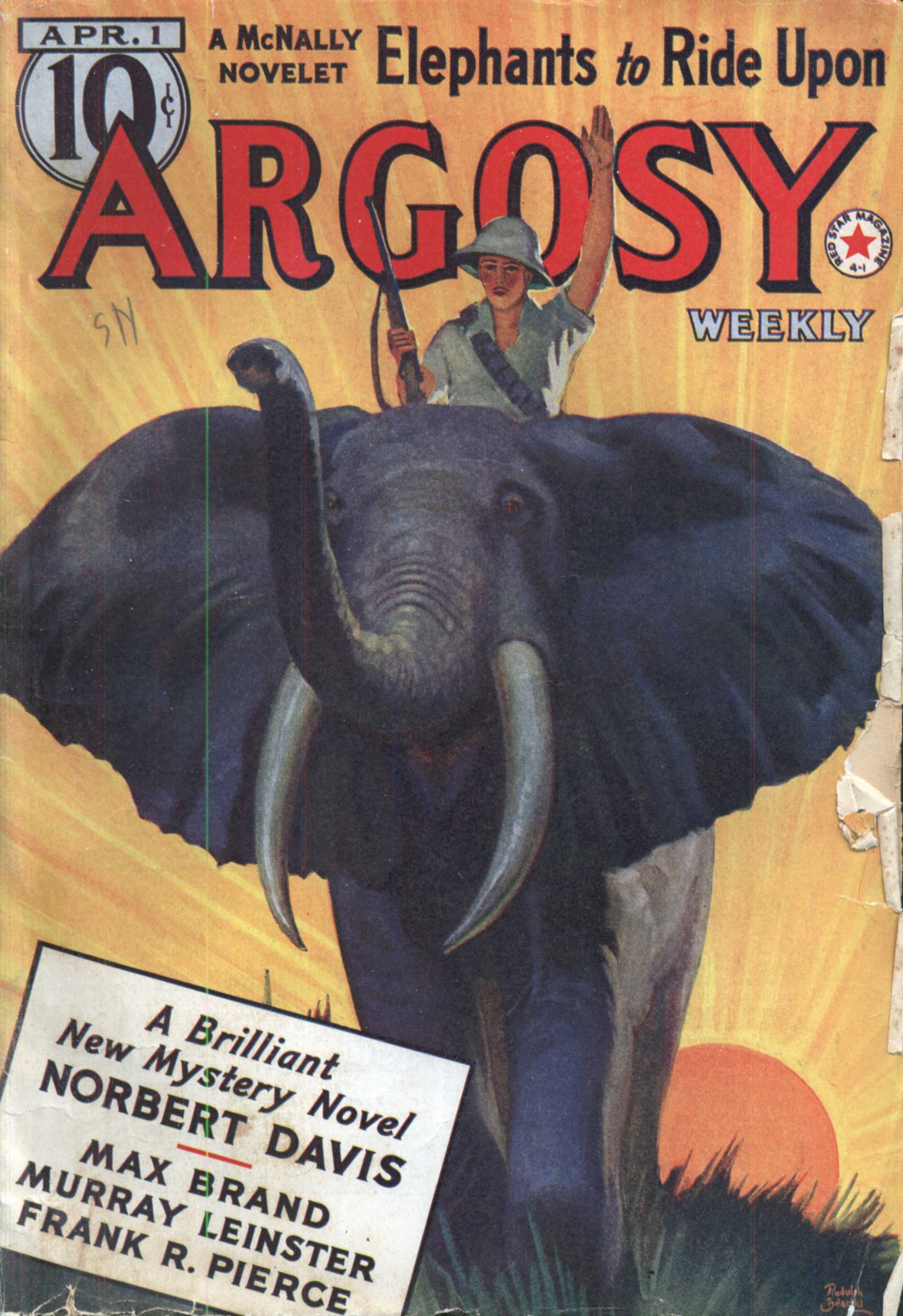 Argosy Weekly 1939-04-01 Seven Out of Time (Part 4 of 6) / The Magic Monkeys