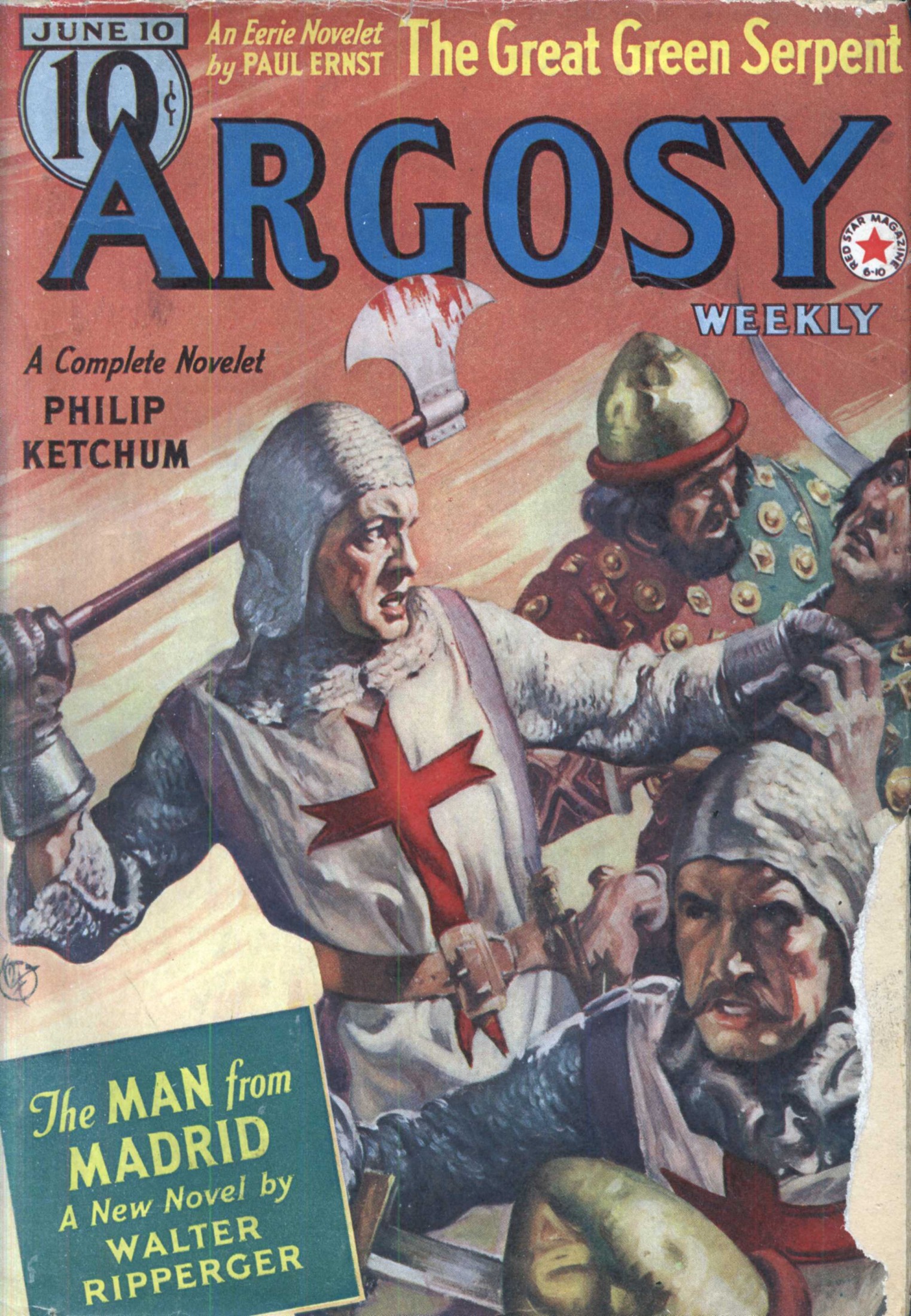 Argosy Weekly 1939-06-10 The Great Green Serpent / Boomerang