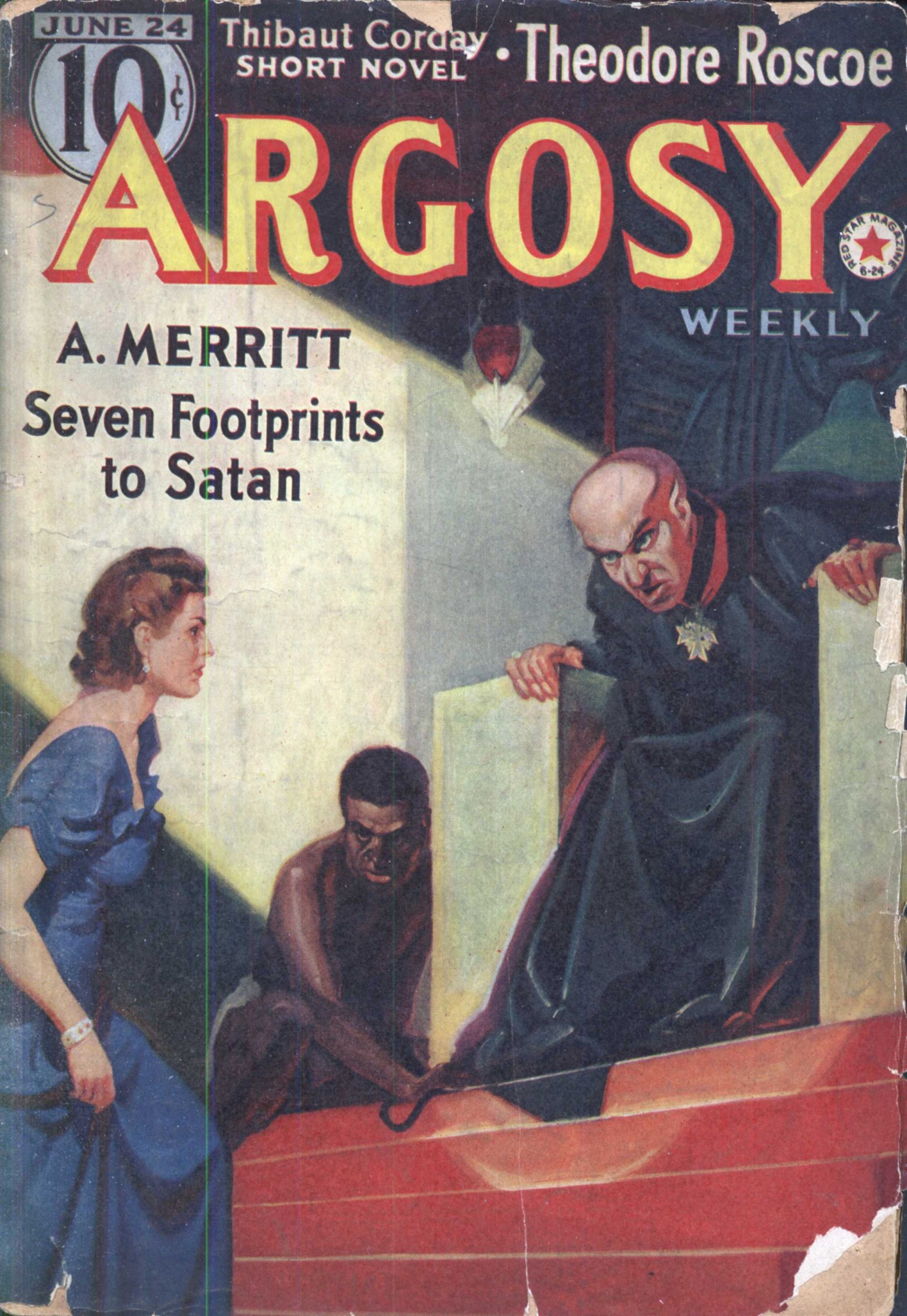 Argosy Weekly 1939-06-24 Corday and the 7-League Boots / Seven Footprints to Satan (Part 1 of 5)