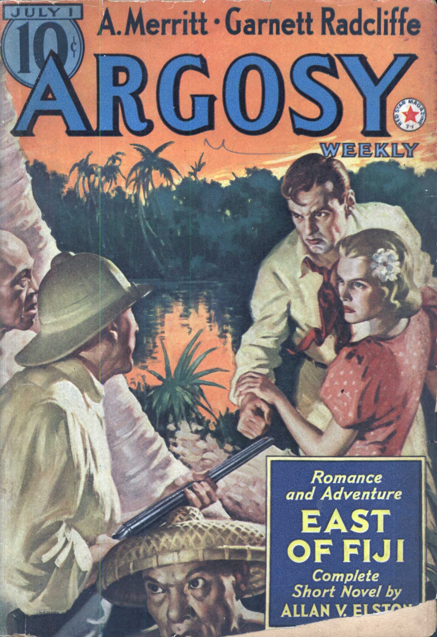 Argosy Weekly 1939-07-01 Seven Footprints to Satan (Part 2 of 5) / Thunderbolt