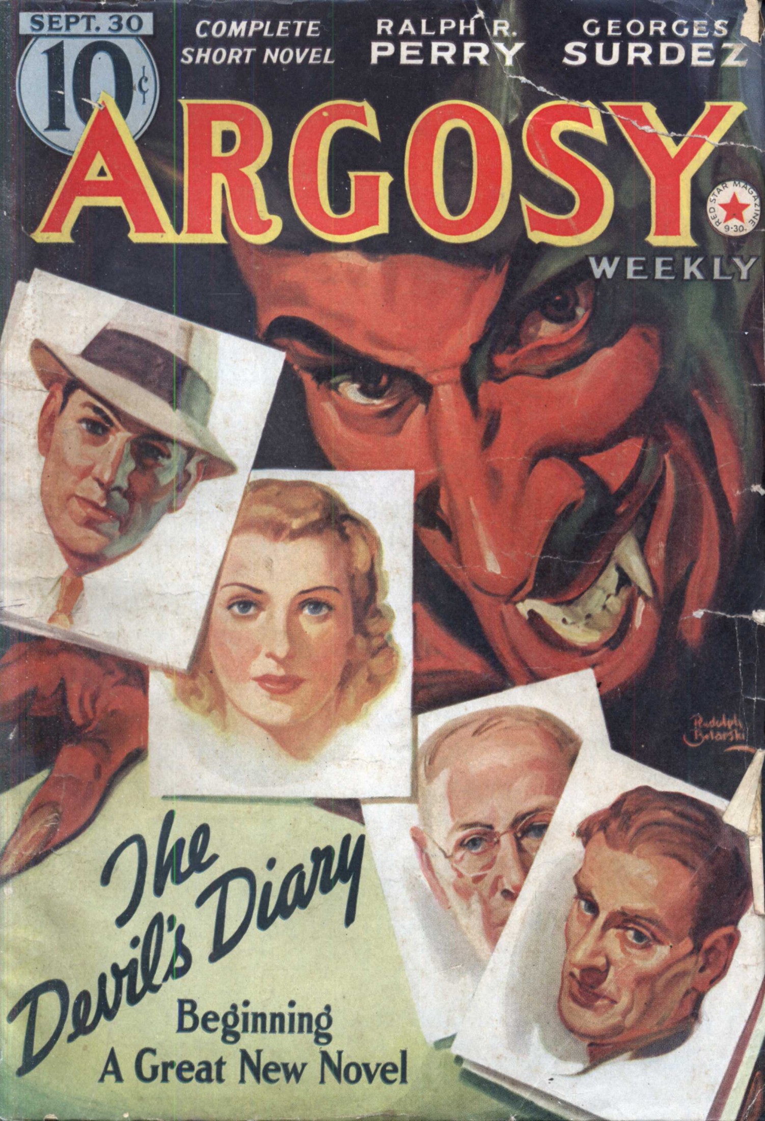 Argosy Weekly 1939-09-30 Lords of Creation (Part 2 of 6) / Remember Tomorrow (Part 3 of 6)