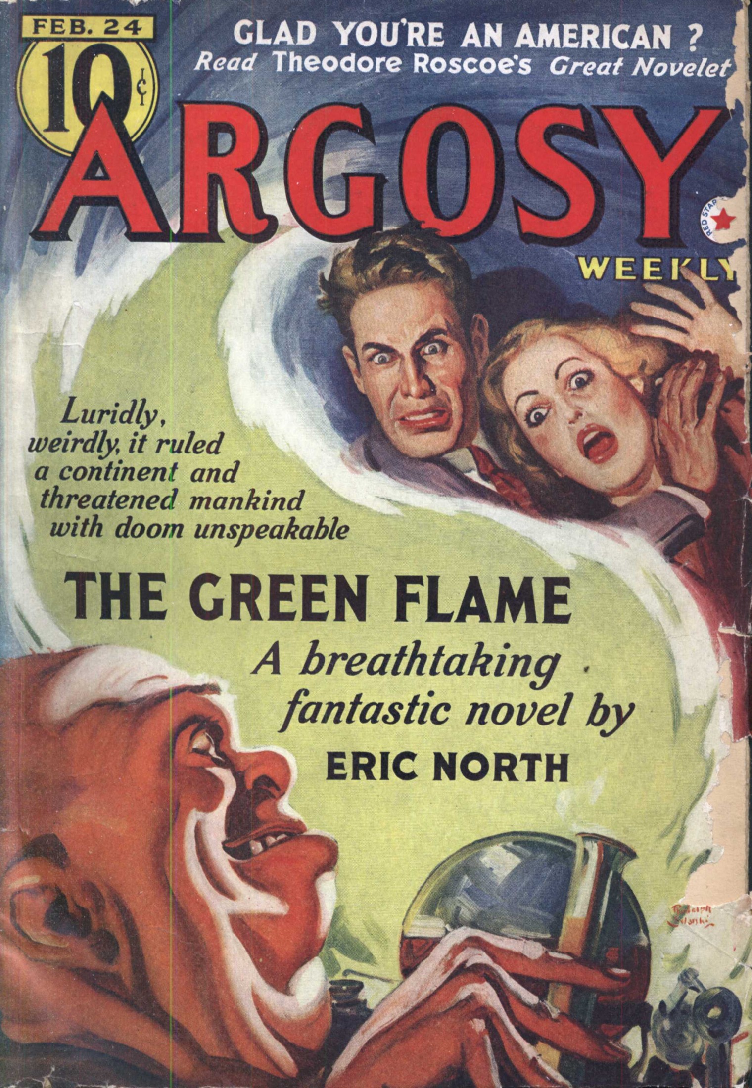 Argosy Weekly 1940-02-24 The Green Flame (Part 1 of 4)