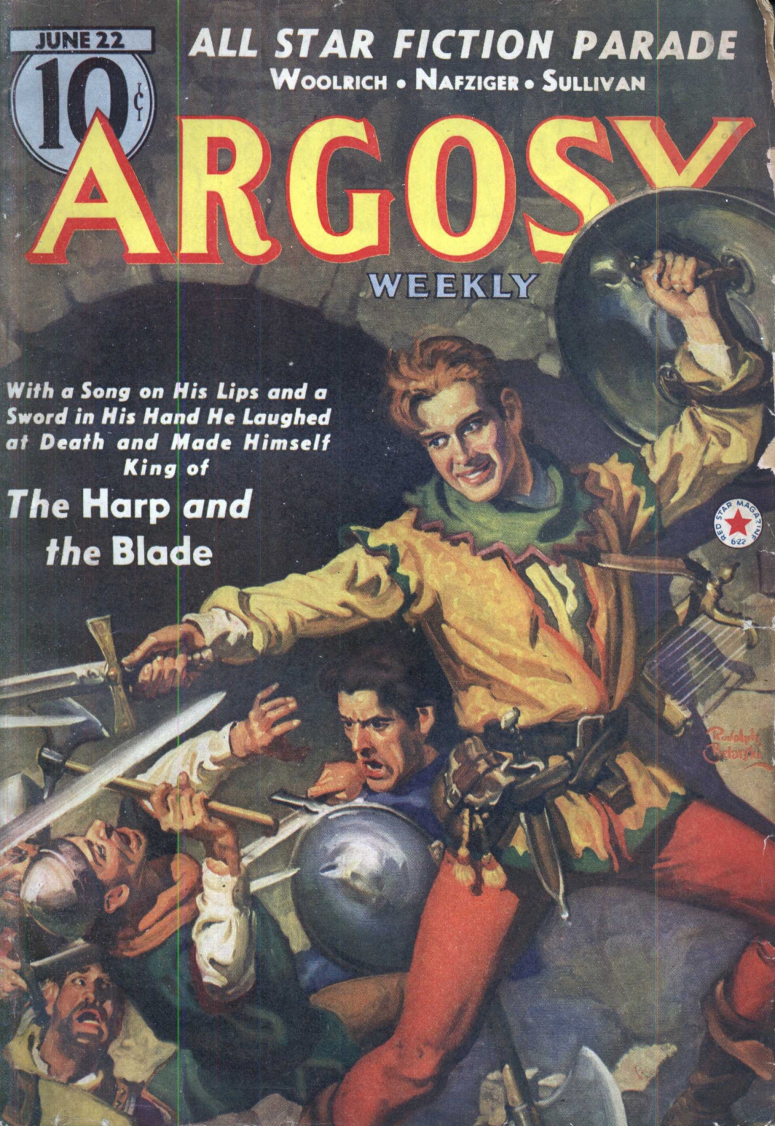 Argosy Weekly 1940-06-22 The Harp and the Blade (Part 1 of 7)