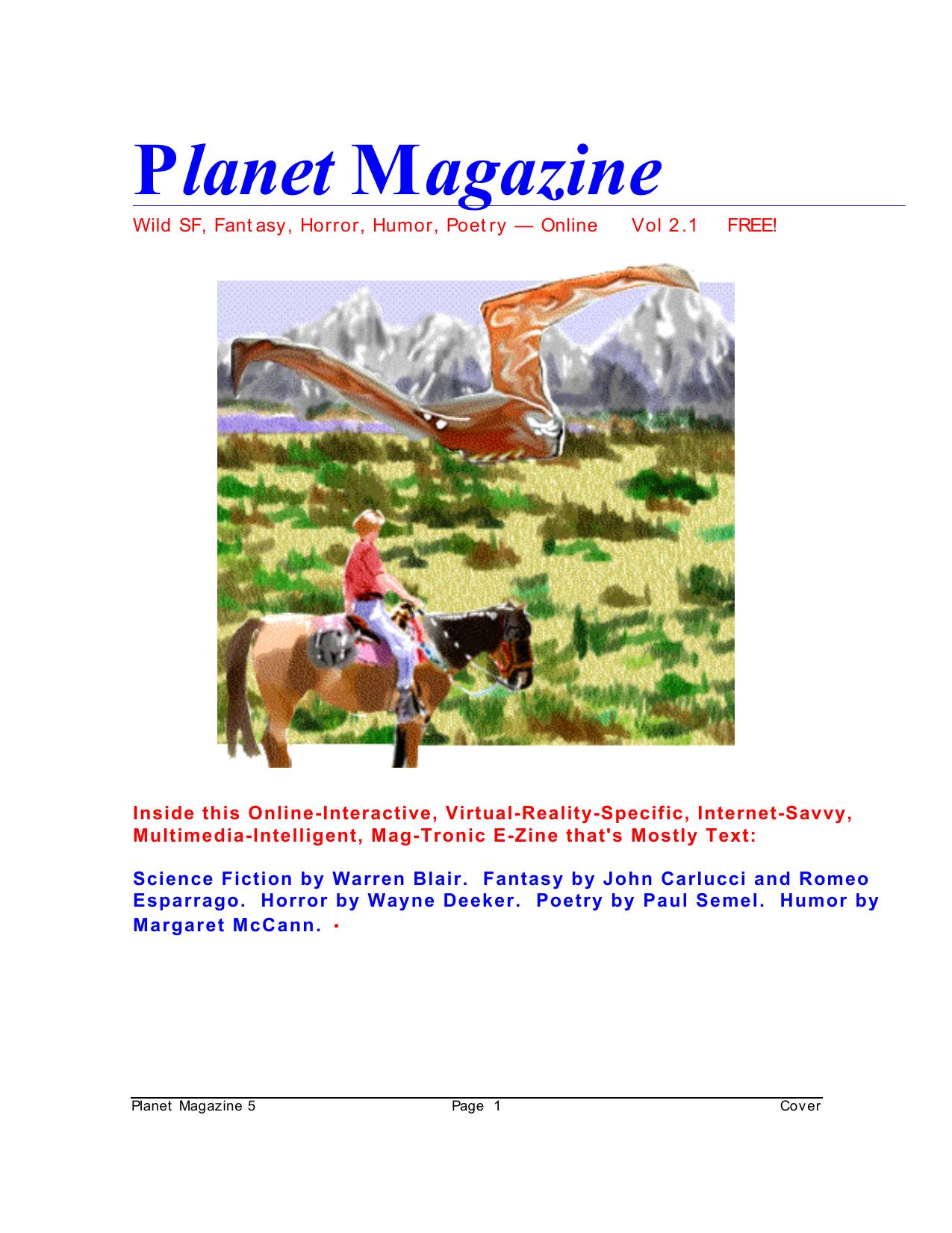 Planet Magazine 1995-03 v1n5