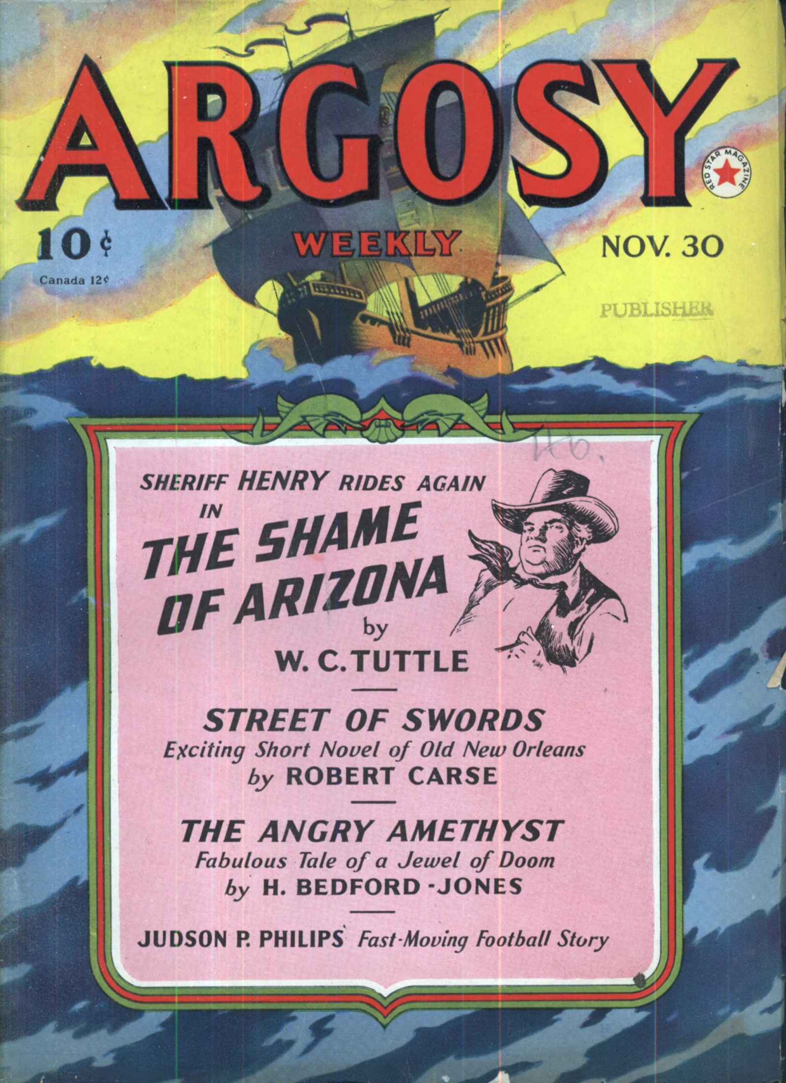 Argosy Weekly 1940-11-30 Satans on Saturn (Part 5 of 5) / The Angry Amethyst