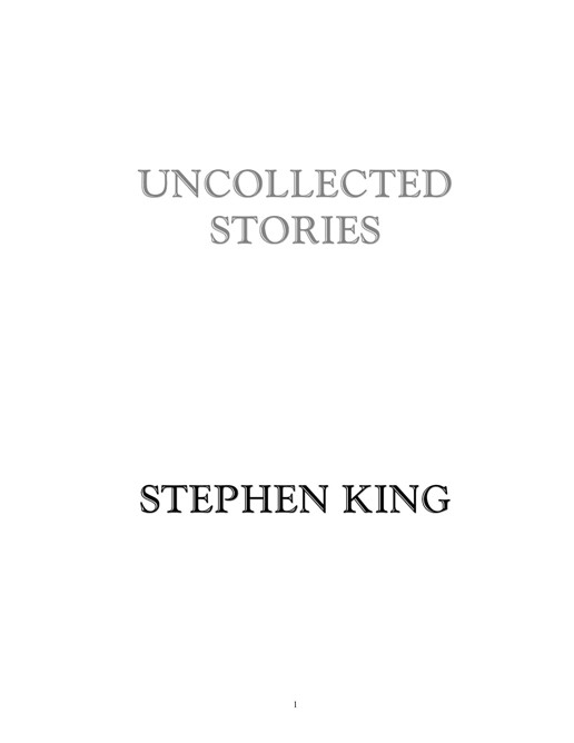 Uncollected Stories 2003