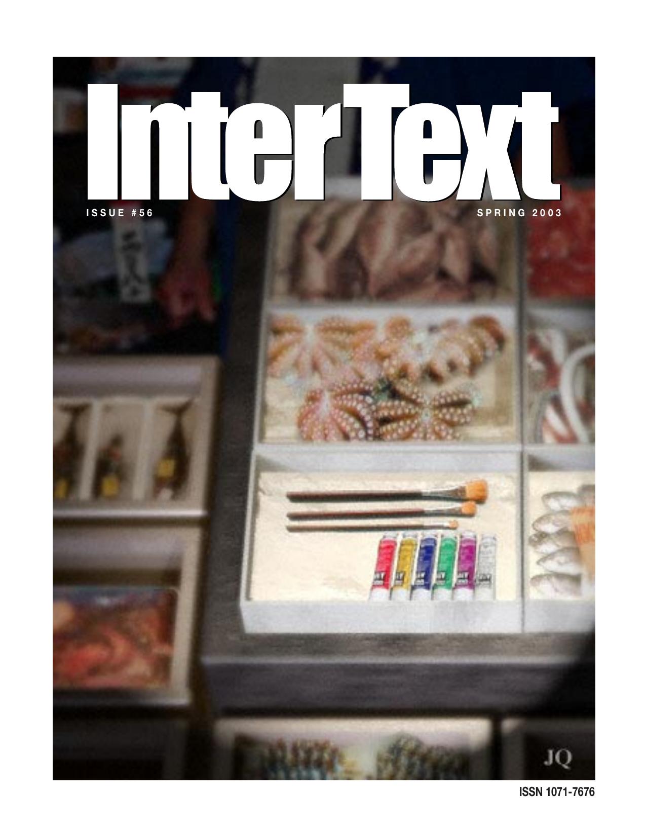 Intertext 2003-Spring v13n1