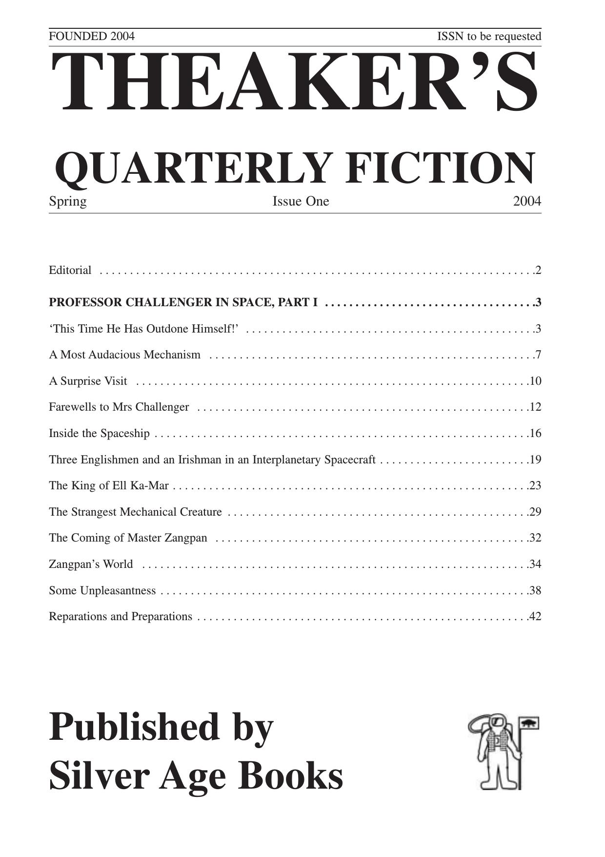 Theaker's Quarterly Fiction 2004-09 #01-04