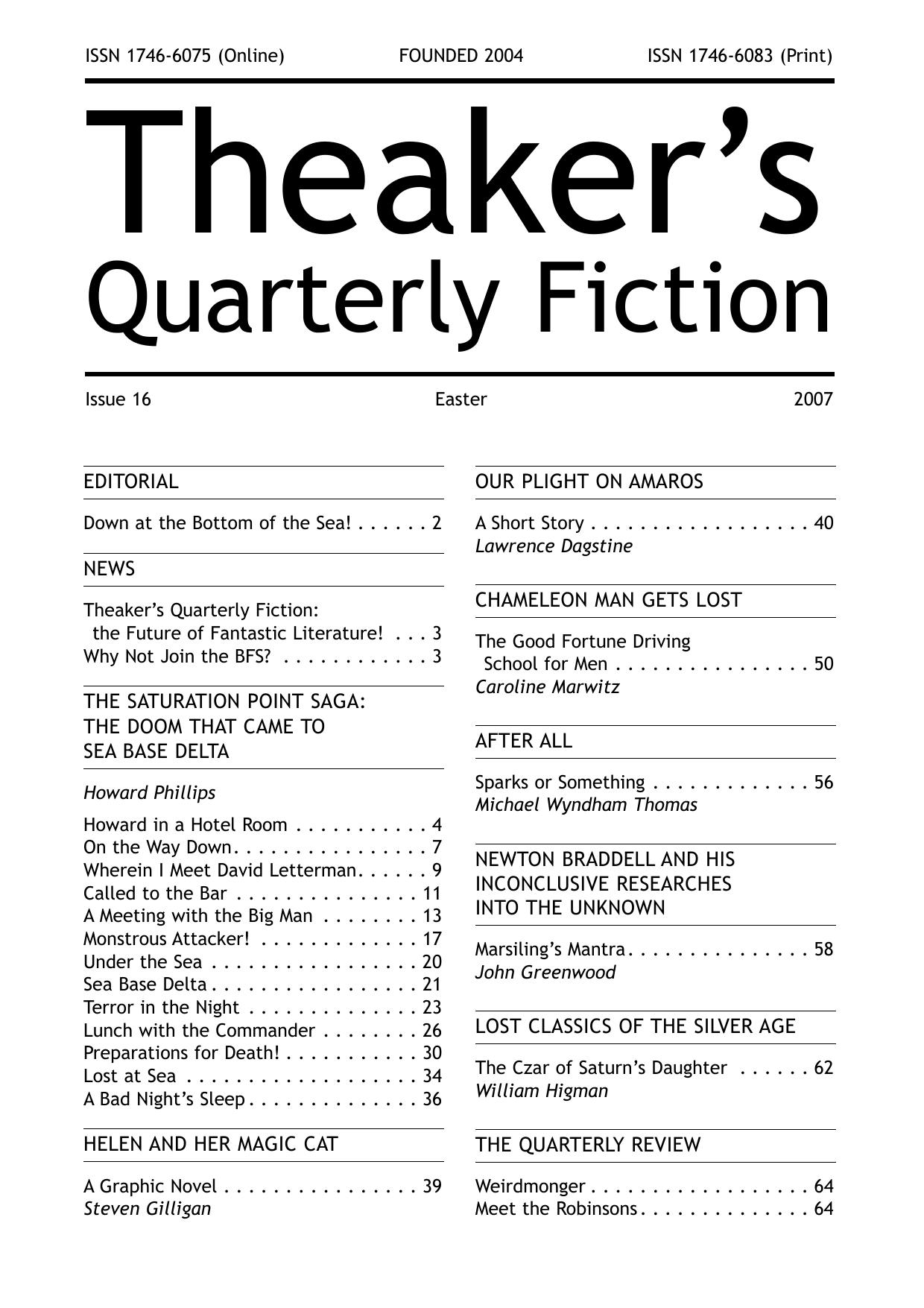 Theaker's Quarterly Fiction 2007-04 #16