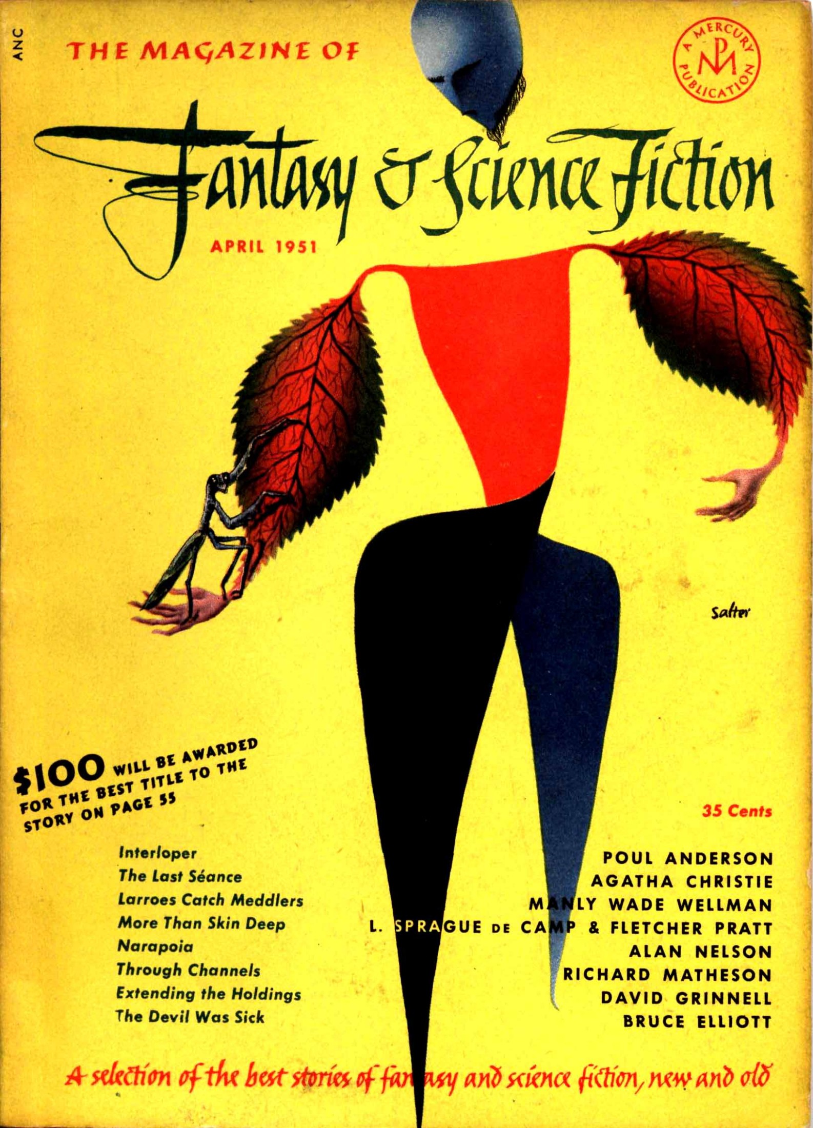 Fantasy & Science Fiction 1951-04 v02n02