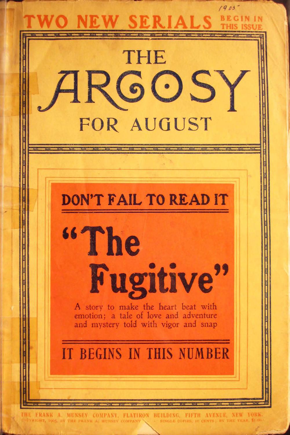 The Argosy 1905-08 - Marooned in 1492 (Part 1 of 5) / Professor Jonkin's Cannibal Plant